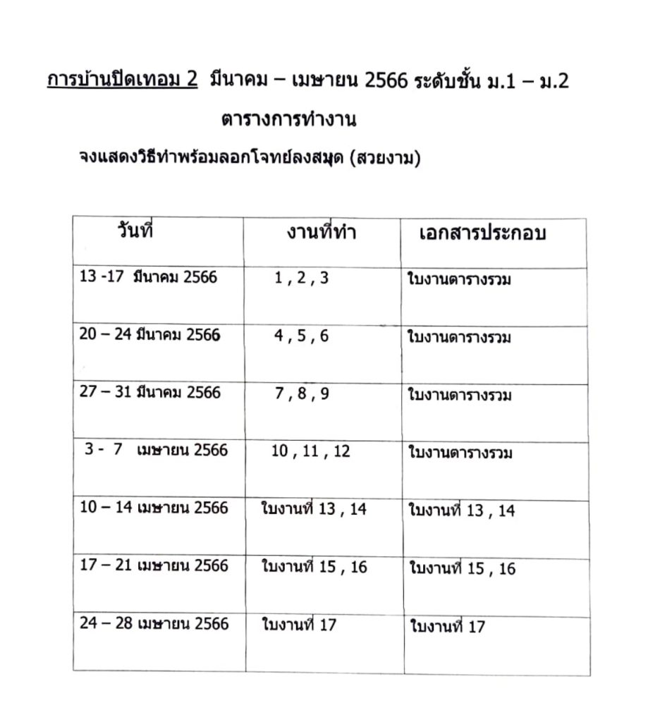 This image has an empty alt attribute; its file name is ตารางการทำการบ้านปิดเทอม-ม.1-2_page-0001-2-953x1024.jpg